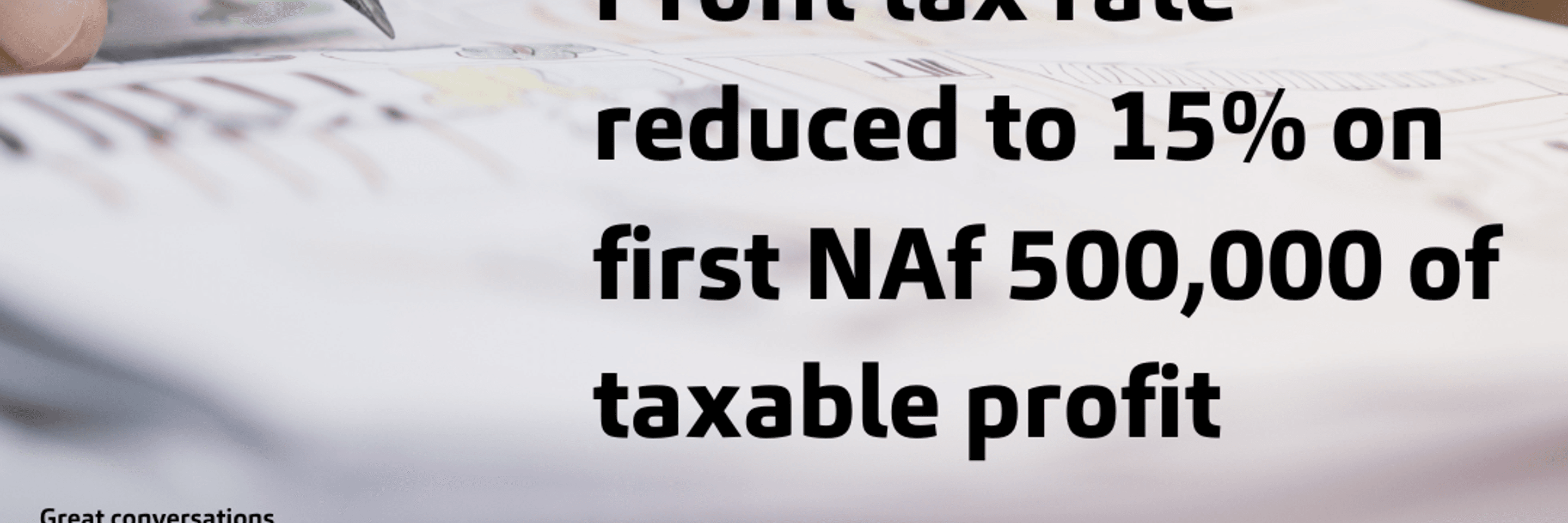 Profit tax reduction square