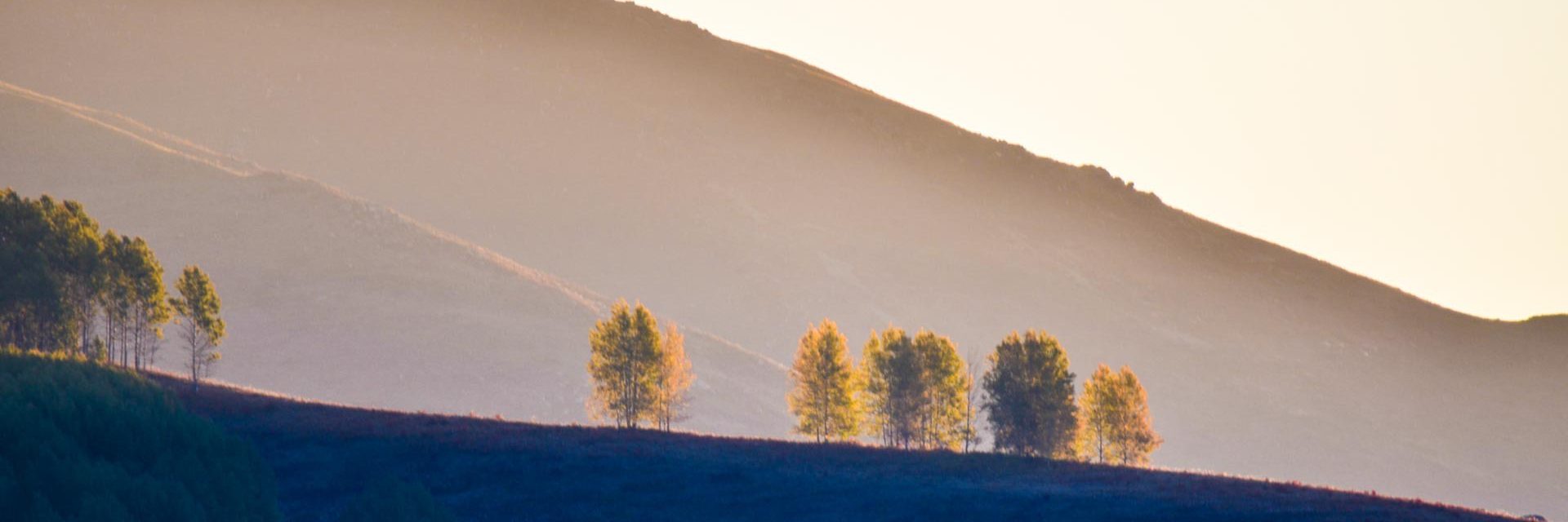 Scenic view mountains against sky sunset 02