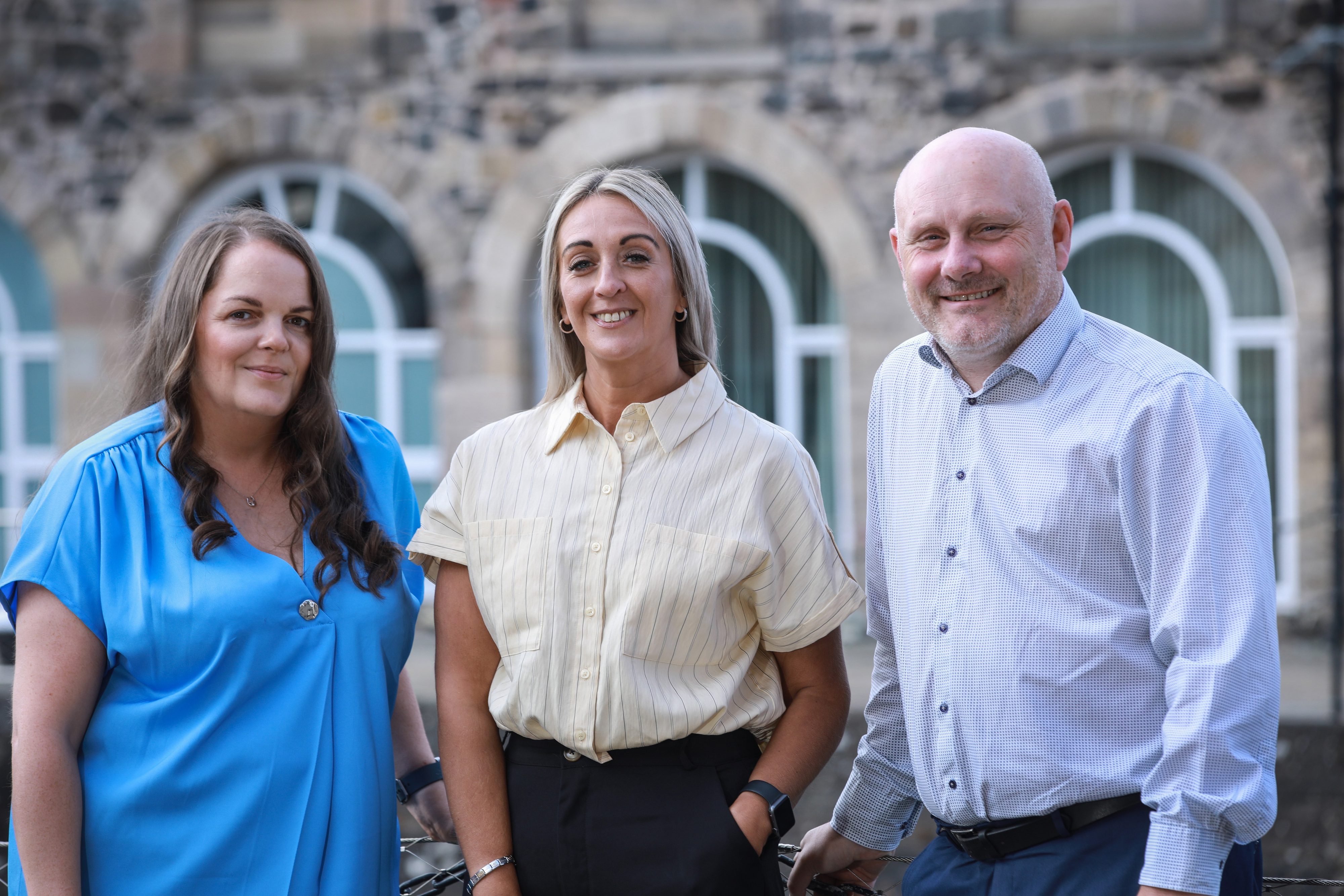 Emma Scott, Payroll Manager, Natalie Jackson, Payroll Administrator and Stephen McConnell, Business Services Partner.