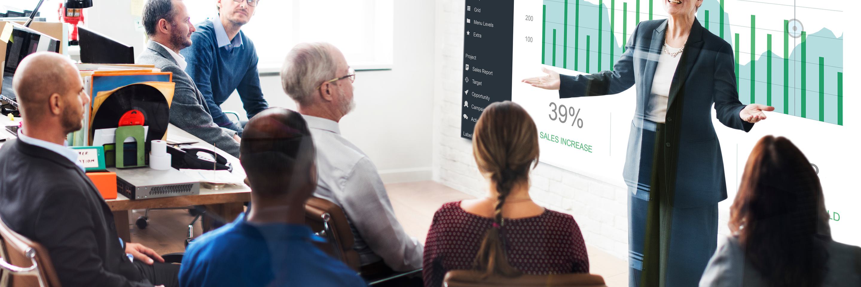 Concepto graficos panel ventas marketing clientes