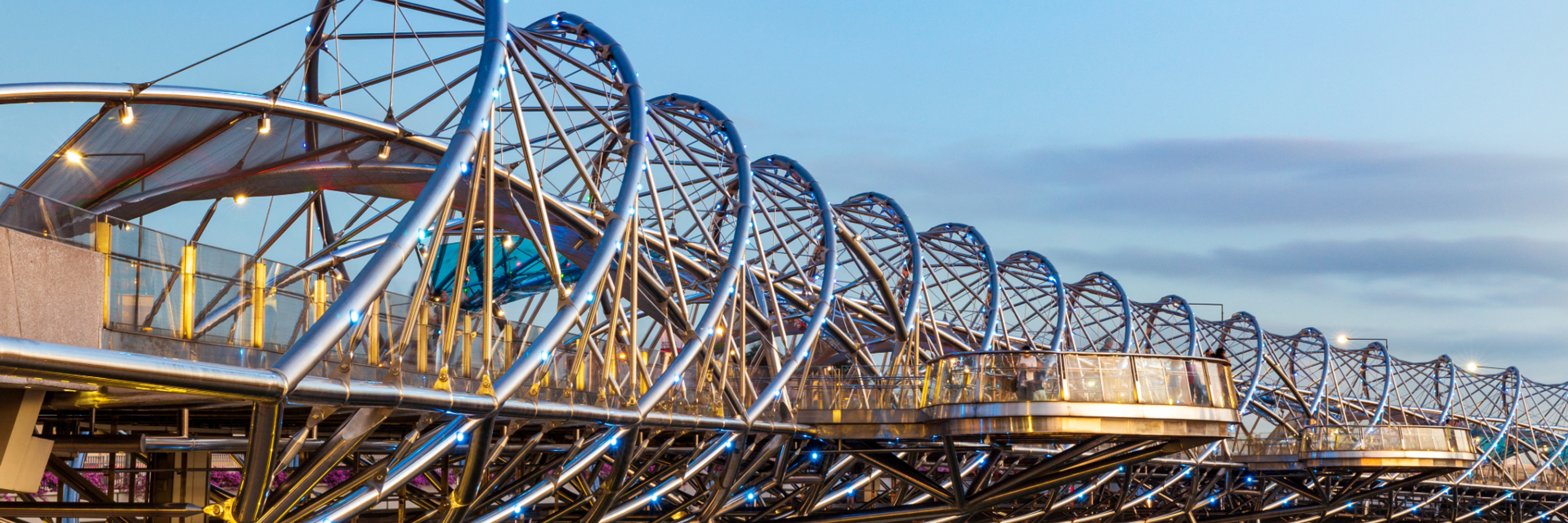 Singapore helix bridge architecture sky